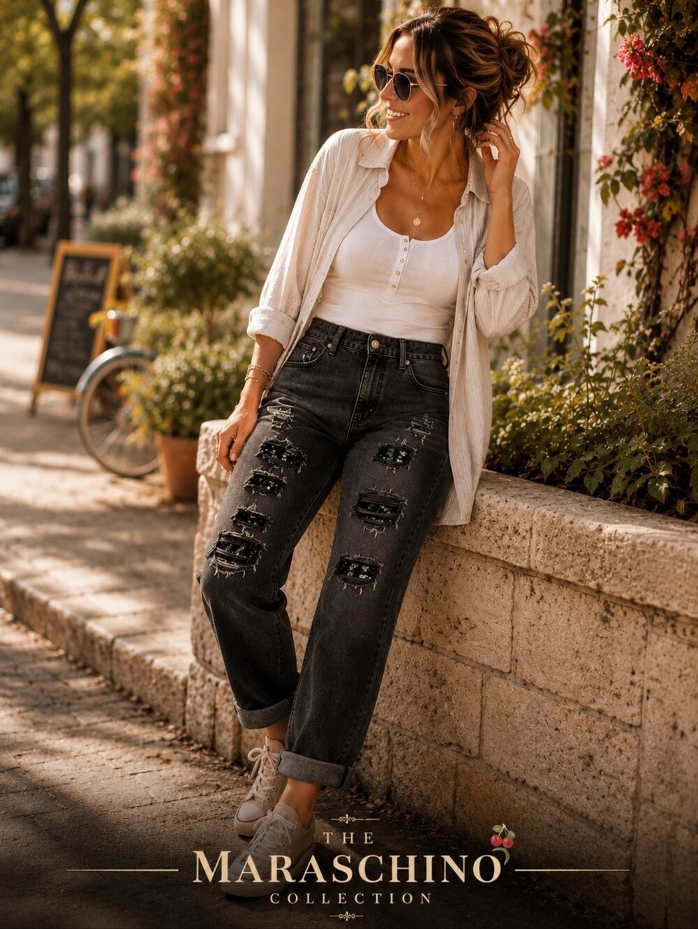 Lane Bryant Distressed Girlfriend Jeans | Plus Size 20
